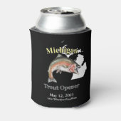 Aangepast meer/Datum Michigan Trout Open Dark Blikjeskoeler (Blikje Achterkant)