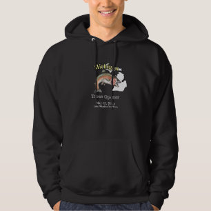 Aangepast meer/Datum Michigan Trout Open Dark Hoodie