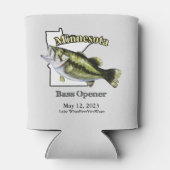 Aangepast meer/Datum Minnesota Bass Opener Light Blikjeskoeler (Achterkant)