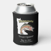 Aangepast meer/Datum minnesota forel opener donker Blikjeskoeler (Blikje Achterkant)