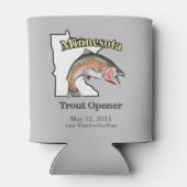 Aangepast meer/Datum minnesota forel Opener Licht Blikjeskoeler (Achterkant)