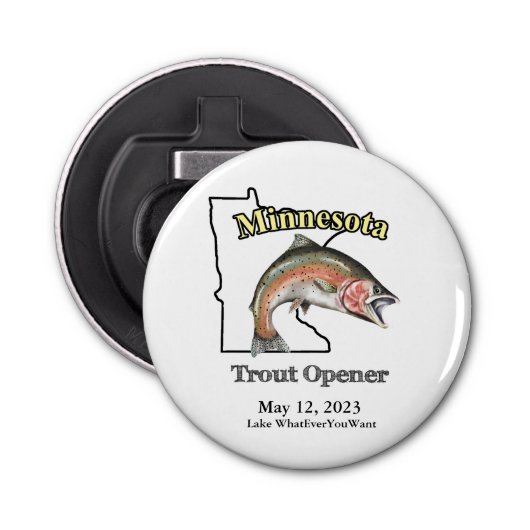 Aangepast meer/Datum Minnesota Trout Opener (Voorkant)