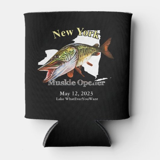 Aangepast meer/Datum New York Muskie Open Dark Blikjeskoeler (Voorkant)