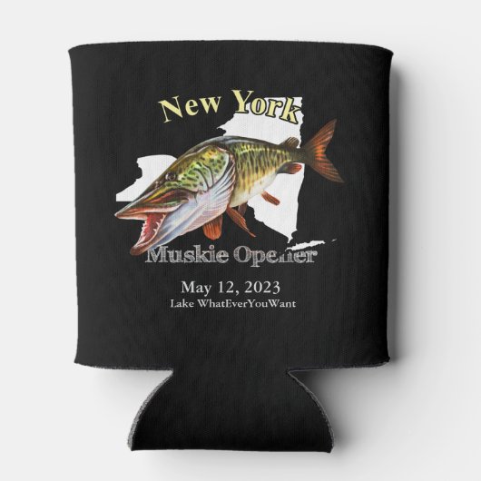 Aangepast meer/Datum New York Muskie Open Dark Blikjeskoeler (Achterkant)