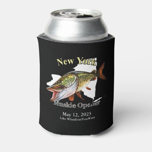 Aangepast meer/Datum New York Muskie Open Dark Blikjeskoeler (Blikje Achterkant)