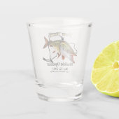 Aangepast meer/Datum New York Muskie Open Shot Glas (Achterkant)