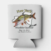 Aangepast meer/Datum New York Muskie Opener Light Blikjeskoeler (Achterkant)