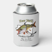 Aangepast meer/Datum New York Muskie Opener Light Blikjeskoeler (Blikje Achterkant)