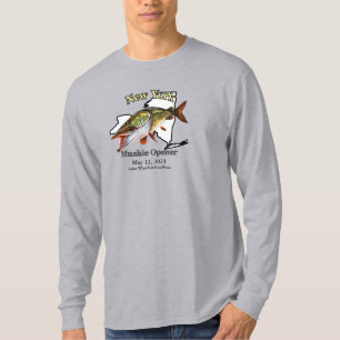 Aangepast meer/Datum New York Muskie Opener Light T-shirt