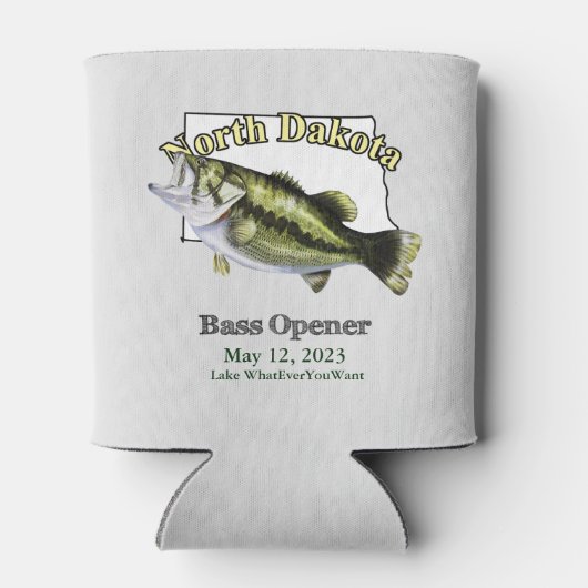 Aangepast meer/Datum North Dakota Bass Opener Ligh Blikjeskoeler (Achterkant)