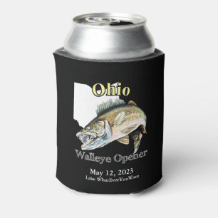 Aangepast meer/Datum Ohio Walleye Open Dark Blikjeskoeler