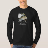 Aangepast meer/Datum Ohio Walleye Open T-Shirt (Voorkant)