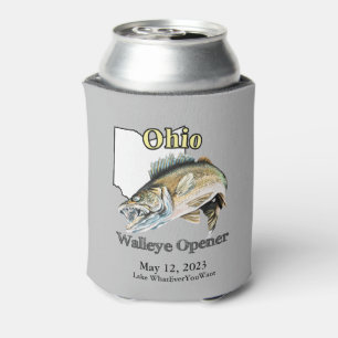 Aangepast meer/Datum Ohio Walleye Opener Light Blikjeskoeler