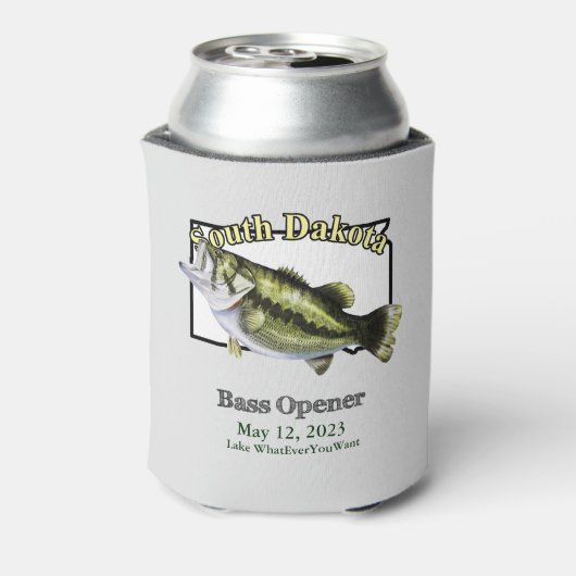 Aangepast meer/Datum South Dakota Bass Open Light Blikjeskoeler (Blikje Achterkant)