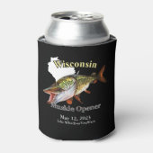 Aangepast meer/Datum Wisconsin Muskie Open Dark Blikjeskoeler (Blikje Voorkant)