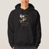Aangepast meer/Datum Wisconsin Muskie Open Dark Hoodie (Voorkant)