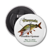 Aangepast meer/Datum Wisconsin Muskie Opener (Voorkant)