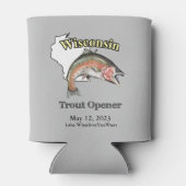 Aangepast meer/Datum Wisconsin Trout Open Light Blikjeskoeler (Achterkant)