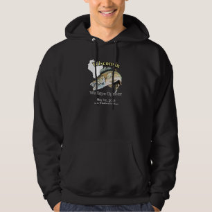 Aangepast meer/Datum Wisconsin Walleye Opener Hoodie