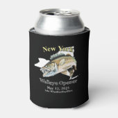 Aangepast meer en datum New York Walleye OpenCan Blikjeskoeler (Blikje Voorkant)