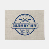 Aangepast meer, strand- en bootantenanker deurmat (Voorkant)