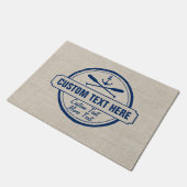 Aangepast meer, strand- en bootantenanker deurmat (Schuin)