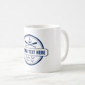 Aangepast meer, strand- en bootantenanker koffiemok (Voorkant rechts)