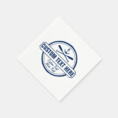 Aangepast meer, strand- en bootantenanker servetten (Hoek)