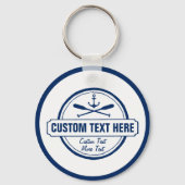 Aangepast meer, strand- en bootantenanker sleutelhanger (Voorkant)