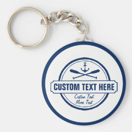 Aangepast meer, strand- en bootantenanker sleutelhanger