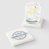 Aangepast meer, strand- en bootantenanker stenen onderzetter (Zijkant)