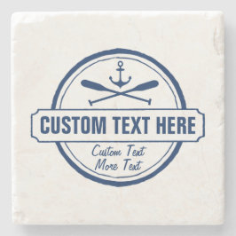 Aangepast meer, strand- en bootantenanker stenen onderzetter