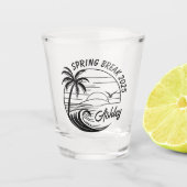Aangepast Meisjesuitje voor Spring Break Leuk Stra Shot Glas (Voorkant)
