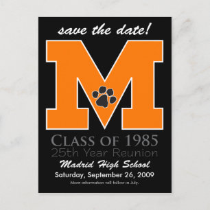 ::aangepast::_melissa Class Reunion Save-the-Date  Aankondigingskaart