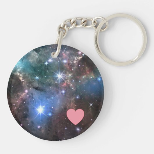 Aangepast melkwegstelsel sleutelhanger (Achterkant)