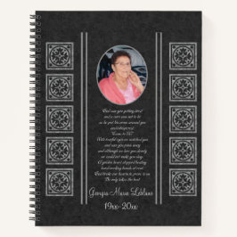 Aangepast Memorial Keepsakes Guest Book Notitieboek