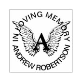 Aangepast Memorial Monogram Rubberstempel (Afrduk)