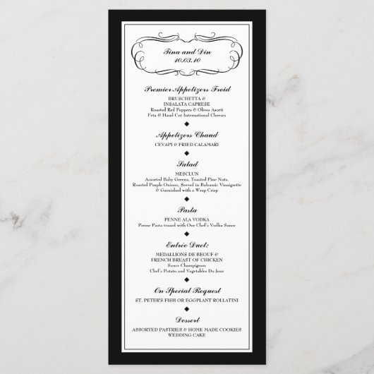 Aangepast menu (Voorkant)