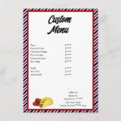 Aangepast menu (Voorkant)