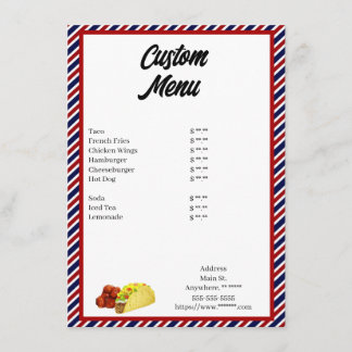 Aangepast menu