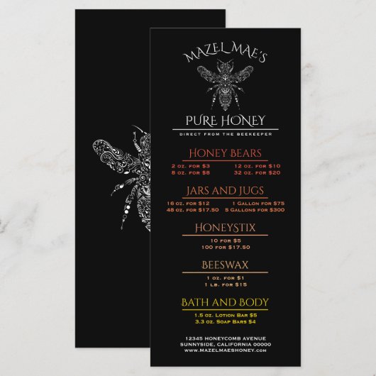 Aangepast menu Aangepaste naald (Voorkant / Achterkant)