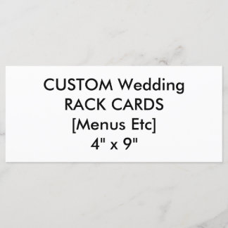 Aangepast menu en programma Kaarten 4 "x 9" Landsc