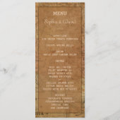 Aangepast menu kaartbestemming bruiloft (Voorkant)