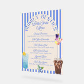 Aangepast menu met vuile frisdrank | Afdrukbare So Acryl Bord (Hoek)