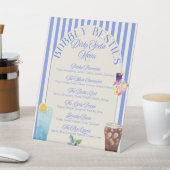 Aangepast menu met vuile frisdrank | Afdrukbare So Reclamebord Met Voetstuk (Insitu)