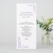 Aangepast menu Skinny Weddenstabel (Staand voorkant)