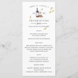 Aangepast menu Thanksgiving feast