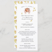 Aangepast menu Thanksgiving feast (Voorkant / Achterkant)