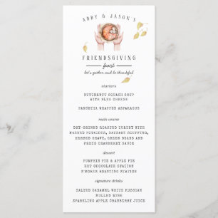 Aangepast menu Thanksgiving feast