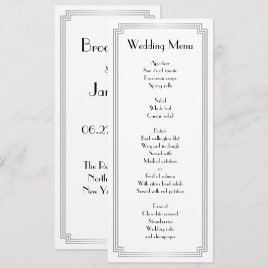 Aangepast menu voor geweldige gecastreerde kunst D (Voorkant / Achterkant)